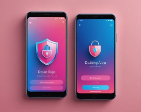Illustration d'un smartphone avec une application de rencontre et un cadenas symbolisant la protection des données personnelles