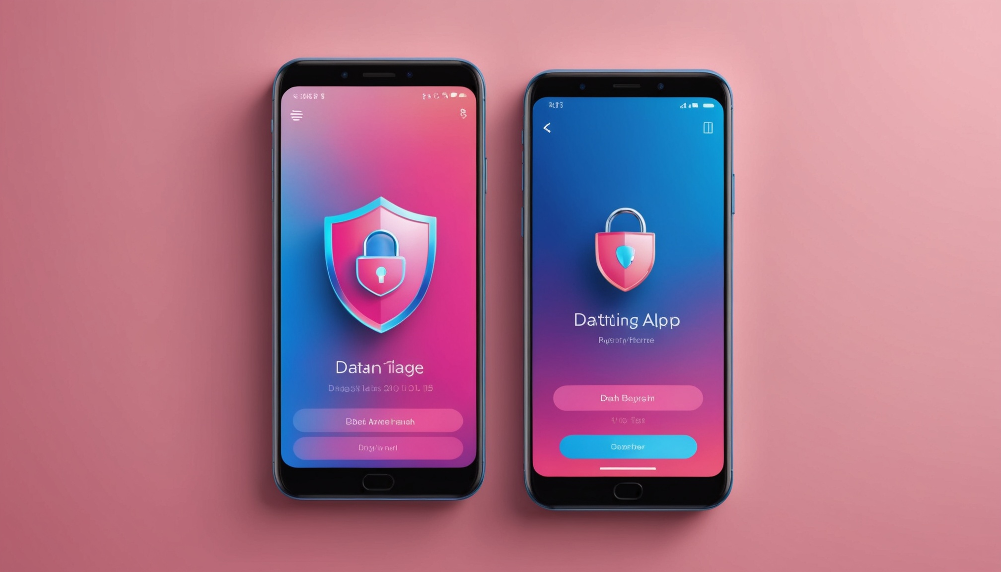 Illustration d'un smartphone avec une application de rencontre et un cadenas symbolisant la protection des données personnelles