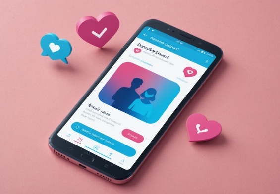 Illustration d'une conversation sur une application de rencontre avec un signal de vigilance