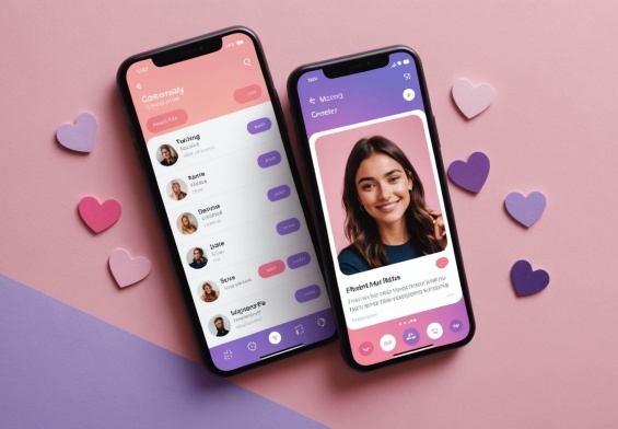 Illustration d'un profil d'application de rencontre entoure de recommandations d'amis
