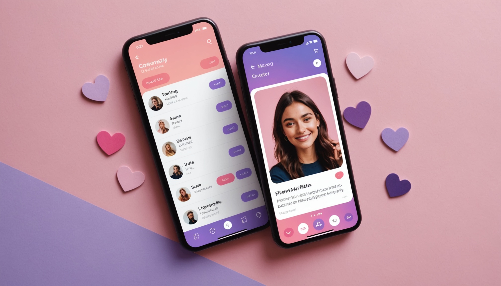 Illustration d'un profil d'application de rencontre entoure de recommandations d'amis