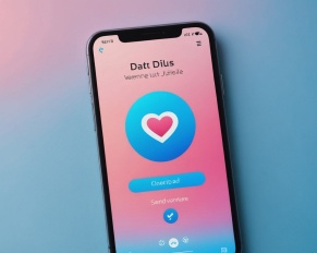 Illustration d'un smartphone affichant un badge de profil vérifié sur une application de rencontre