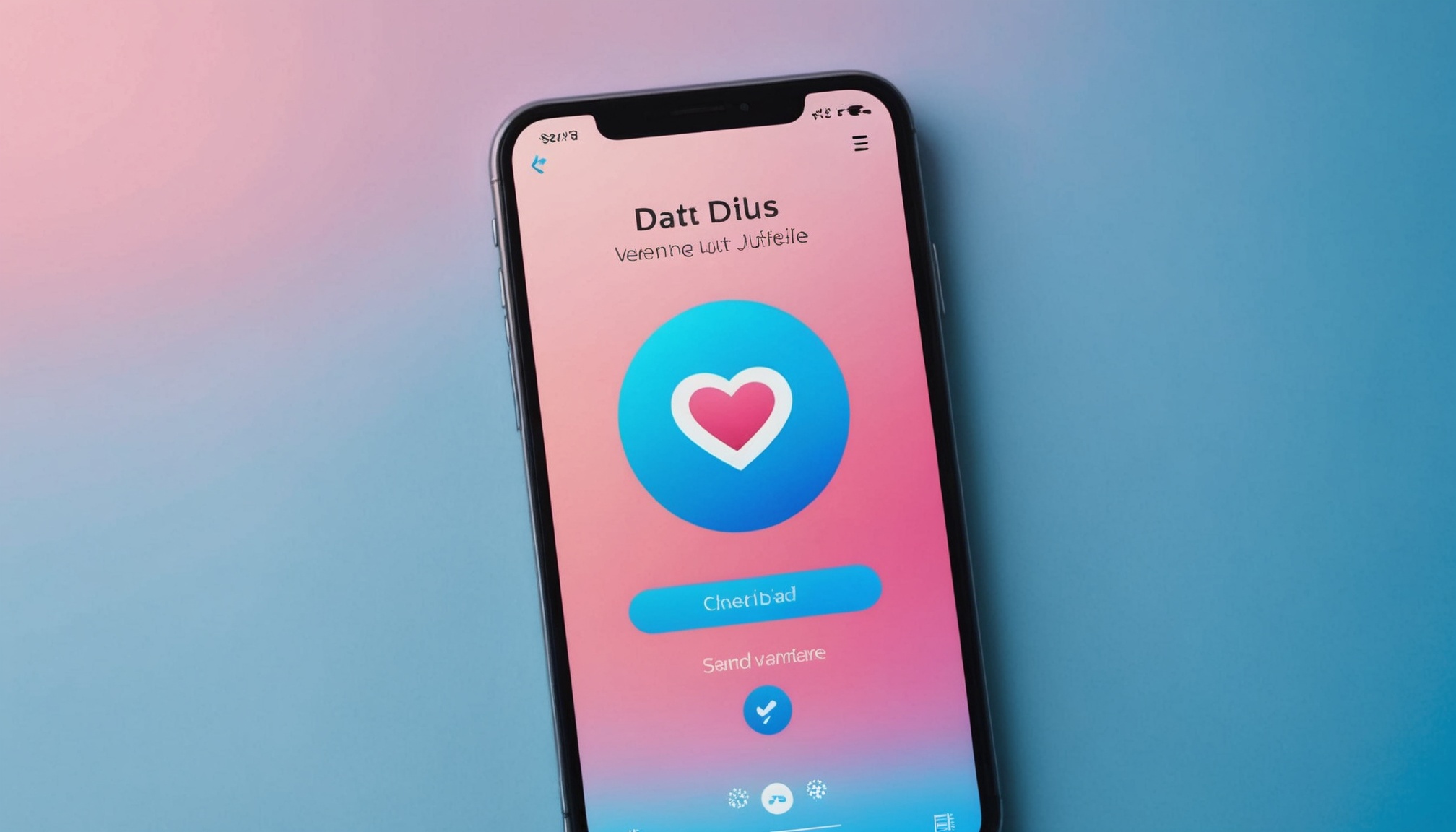 Illustration d'un smartphone affichant un badge de profil vérifié sur une application de rencontre